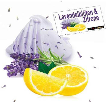 Eis & Gelati Pronto Blüteneis. Lavendelblüte Zitrone als Speiseeis