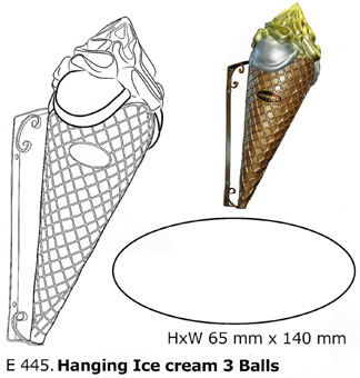 Eiswerbung personalisierte Werbeeistüten. Außenwerbung mit Obers Eiswerbung personalisierte Werbeeistüten. Außenwerbung mit Obers